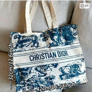 Dior Navy and Cream Tote Bag